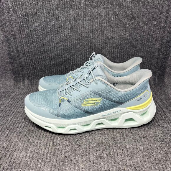 Skechers Slip Ins Glide Step Altus Aphtur Aqua Blue Athletic Shoes Mens 12 US main image 7